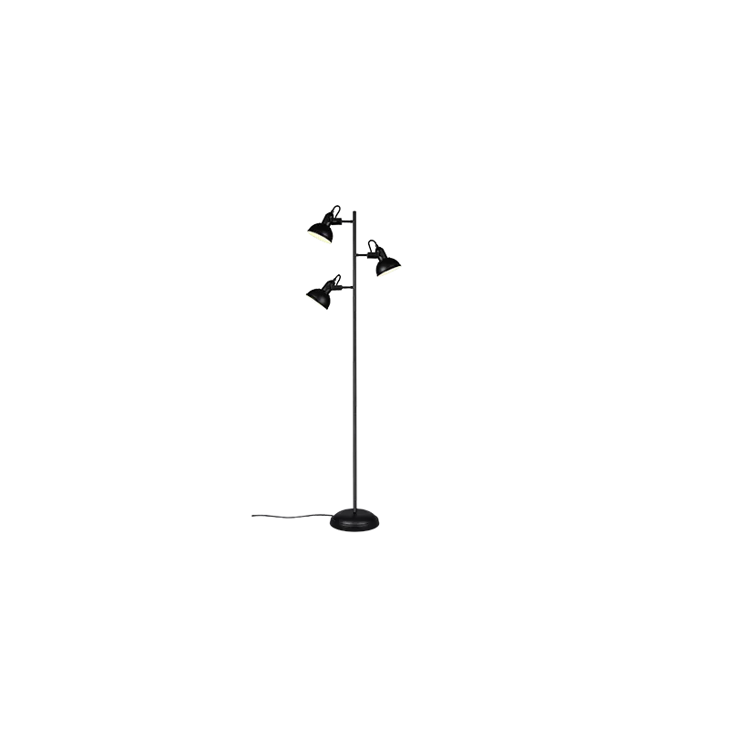 TRIO Lampadaire intérieur noir mat GINA - Pas cher