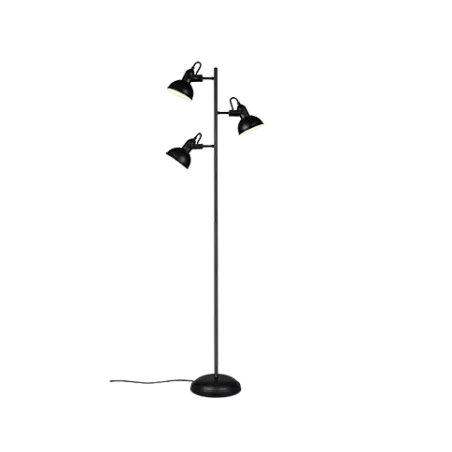 TRIO Lampadaire intérieur noir mat GINA - Pas cher