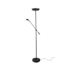 TRIO Lampadaire intérieur noir mat HAORA - Pas cher