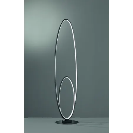 TRIO Lampadaire intérieur noir mat AVUS - Pas cher