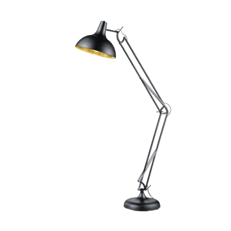 TRIO Lampadaire intérieur noir mat SALVADOR - Pas cher