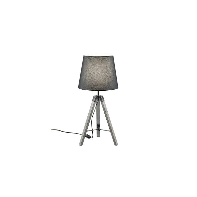 TRIO Lampe de table intérieur gris TRIPOD - Pas cher
