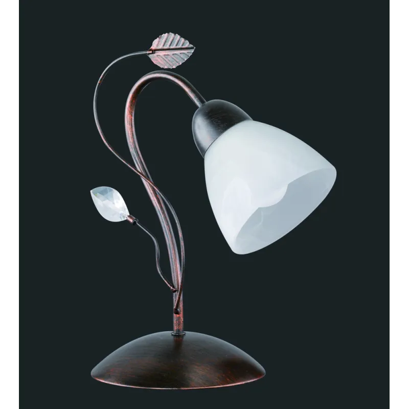 TRIO Lampe de table intérieur rouille antique et albâtre TRADITIO -...