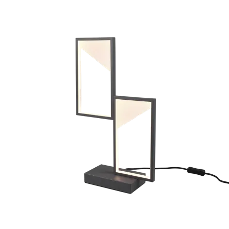 TRIO Lampe de table intérieur antracite et blanc CAFU - Pas cher