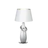 TRIO Lampe de table intérieur argent et blanc THEBES - Pas cher