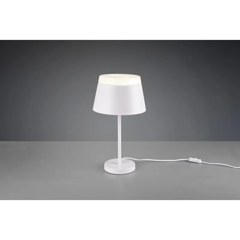 TRIO Lampe de table intérieur blanc mat et blanc BARONESS - Pas cher