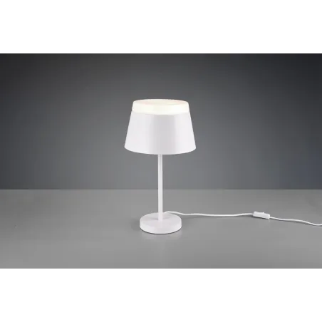 TRIO Lampe de table intérieur blanc mat et blanc BARONESS - Pas cher