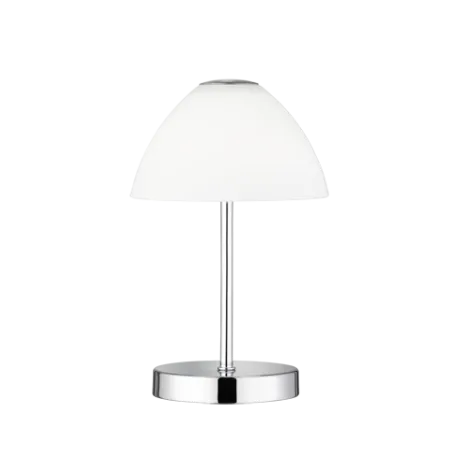 TRIO Lampe de table intérieur chrome et blanc QUEEN - Pas cher