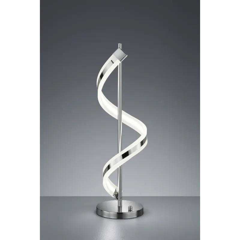 TRIO Lampe de table intérieur chrome et blanc SYDNEY - Pas cher