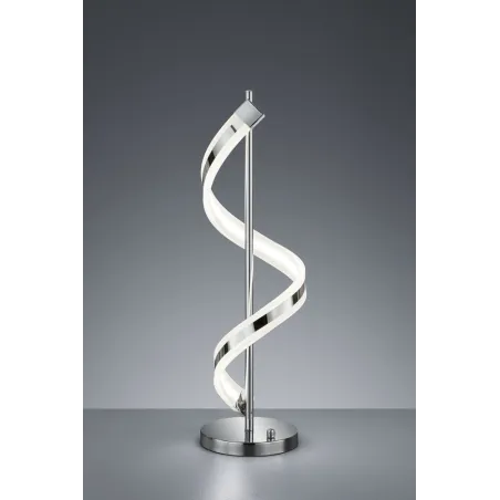 TRIO Lampe de table intérieur chrome et blanc SYDNEY - Pas cher