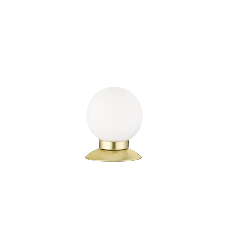 TRIO Lampe de table intérieur laiton mat et blanc PRINCESS - Pas cher