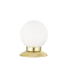 TRIO Lampe de table intérieur laiton mat et blanc PRINCESS - Pas cher