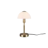 TRIO Lampe de table intérieur laiton mat et blanc DON - Pas cher