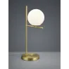 TRIO Lampe de table intérieur laiton mat et blanc PURE - Pas cher