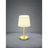 TRIO Lampe de table intérieur laiton mat et blanc LYON - Pas cher