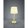 TRIO Lampe de table intérieur laiton mat et blanc LYON - Pas cher