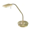 TRIO Lampe de table intérieur laiton mat et blanc BERGAMO - Pas cher