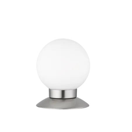 TRIO Lampe de table intérieur nickel mat et blanc PRINCESS - Pas cher