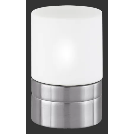 TRIO Lampe de table intérieur nickel mat et blanc ARY - Pas cher