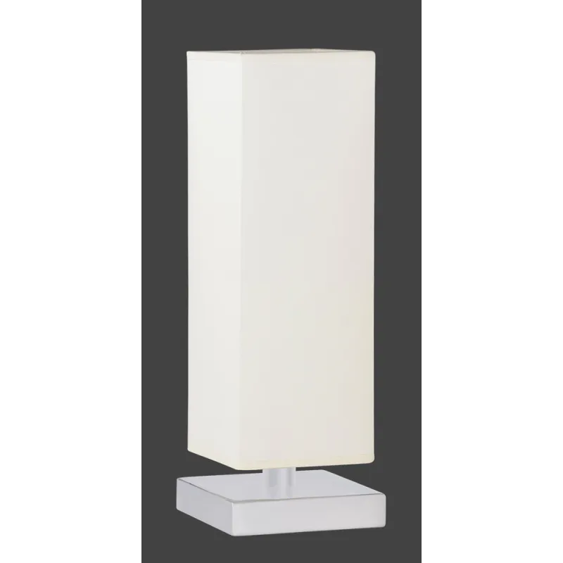 TRIO Lampe de table intérieur nickel mat et blanc PIET - Pas cher