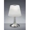 TRIO Lampe de table intérieur nickel mat et blanc MONTI - Pas cher