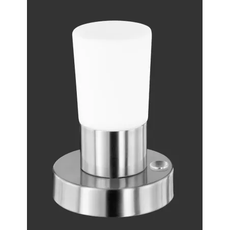 TRIO Lampe de table intérieur nickel mat et blanc CRISTO - Pas cher