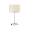 TRIO Lampe de table intérieur nickel mat et blanc HOTEL - Pas cher