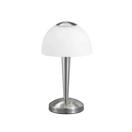 TRIO Lampe de table intérieur nickel mat et blanc VENTURA - Pas cher