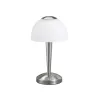 TRIO Lampe de table intérieur nickel mat et blanc VENTURA - Pas cher