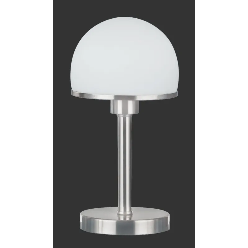 TRIO Lampe de table intérieur nickel mat et blanc JOOST - Pas cher