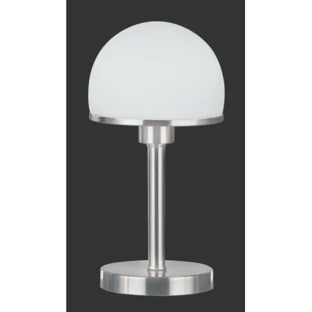TRIO Lampe de table intérieur nickel mat et blanc JOOST - Pas cher