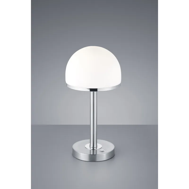 TRIO Lampe de table intérieur nickel mat et blanc BERLIN - Pas cher