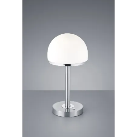 TRIO Lampe de table intérieur nickel mat et blanc BERLIN - Pas cher