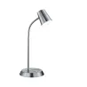 TRIO Lampe de table intérieur nickel mat et blanc NARCOS - Pas cher
