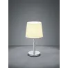 TRIO Lampe de table intérieur nickel mat et blanc LYON - Pas cher