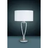 TRIO Lampe de table intérieur nickel mat et blanc PARIS II - Pas cher