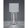 TRIO Lampe de table intérieur nickel mat et blanc TANDORI - Pas cher