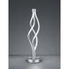TRIO Lampe de table intérieur nickel mat et blanc LOOP - Pas cher
