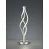 TRIO Lampe de table intérieur nickel mat et blanc LOOP - Pas cher