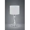 TRIO Lampe de table intérieur nickel mat et blanc NANDOR - Pas cher
