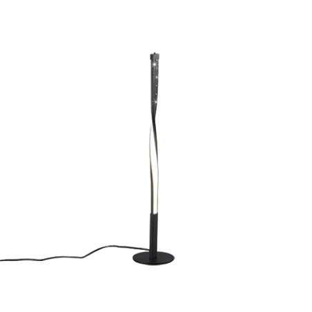 TRIO Lampe de table intérieur noir mat et blanc SPIN - Pas cher