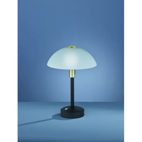 TRIO Lampe de table intérieur noir mat et blanc DONNA - Pas cher
