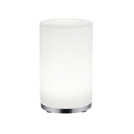 TRIO Lampe de table intérieur chrome et blanc balayé JOHN - Pas cher