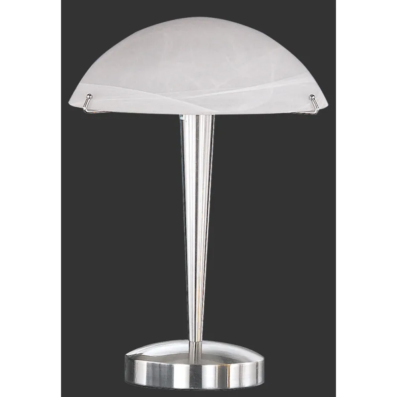 TRIO Lampe de table intérieur nickel mat et blanc balayé HENK - Pas...