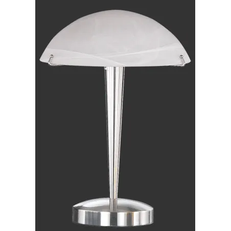 TRIO Lampe de table intérieur nickel mat et blanc balayé HENK - Pas...