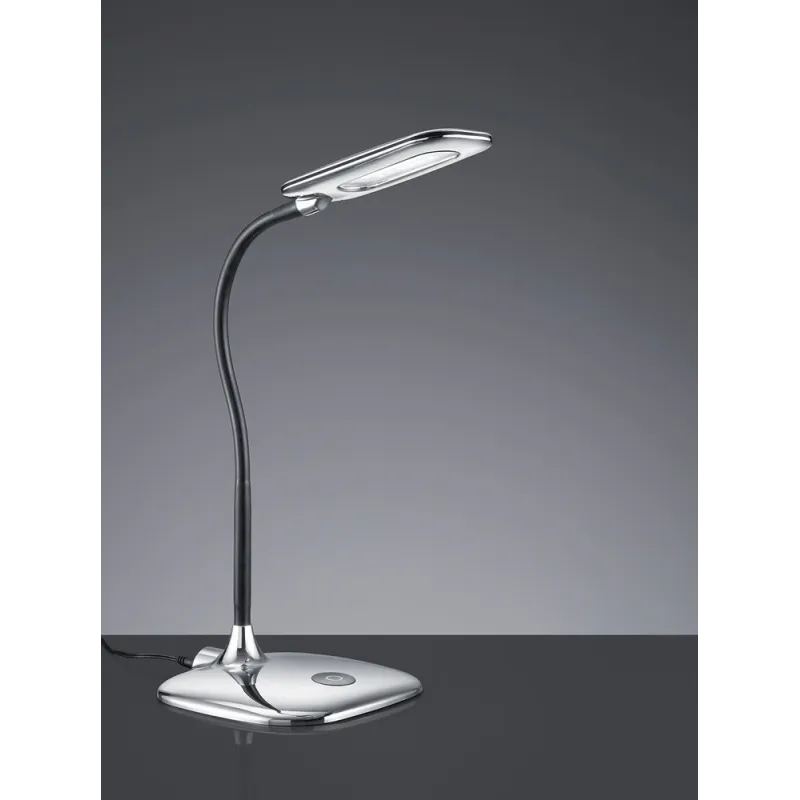 TRIO Lampe de table intérieur chrome et blanc mat POLLY - Pas cher