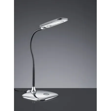 TRIO Lampe de table intérieur chrome et blanc mat POLLY - Pas cher