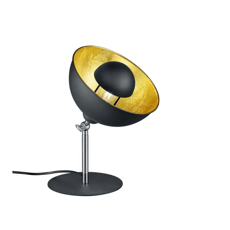 TRIO Lampe de table intérieur noir mat et blanc mat LIÈGE - Pas cher