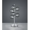 TRIO Lampe de table intérieur chrome et fumé ALICIA - Pas cher