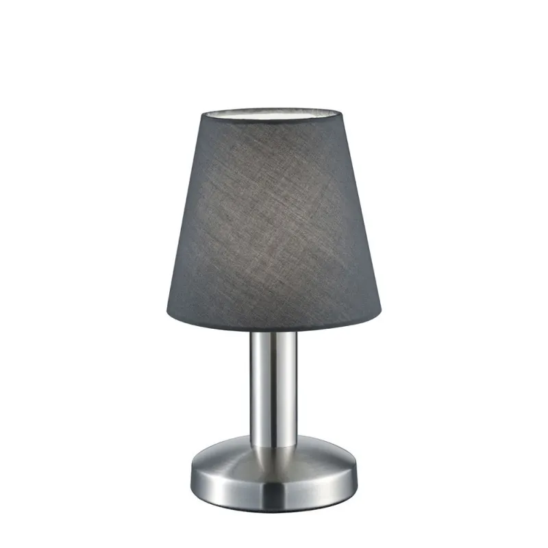 TRIO Lampe de table intérieur nickel mat et gris MATS - Pas cher